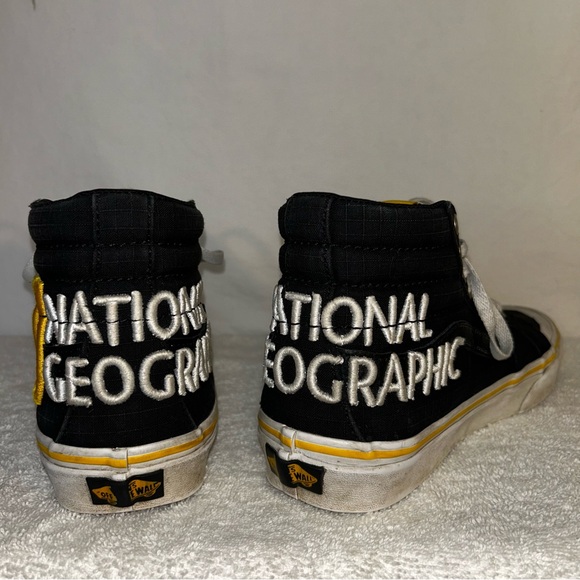 National Geographic Shoes - National Geographic x Vans Sk8-Hi - Unisex Men's 7/Women's 8.5 Black & Yellow
